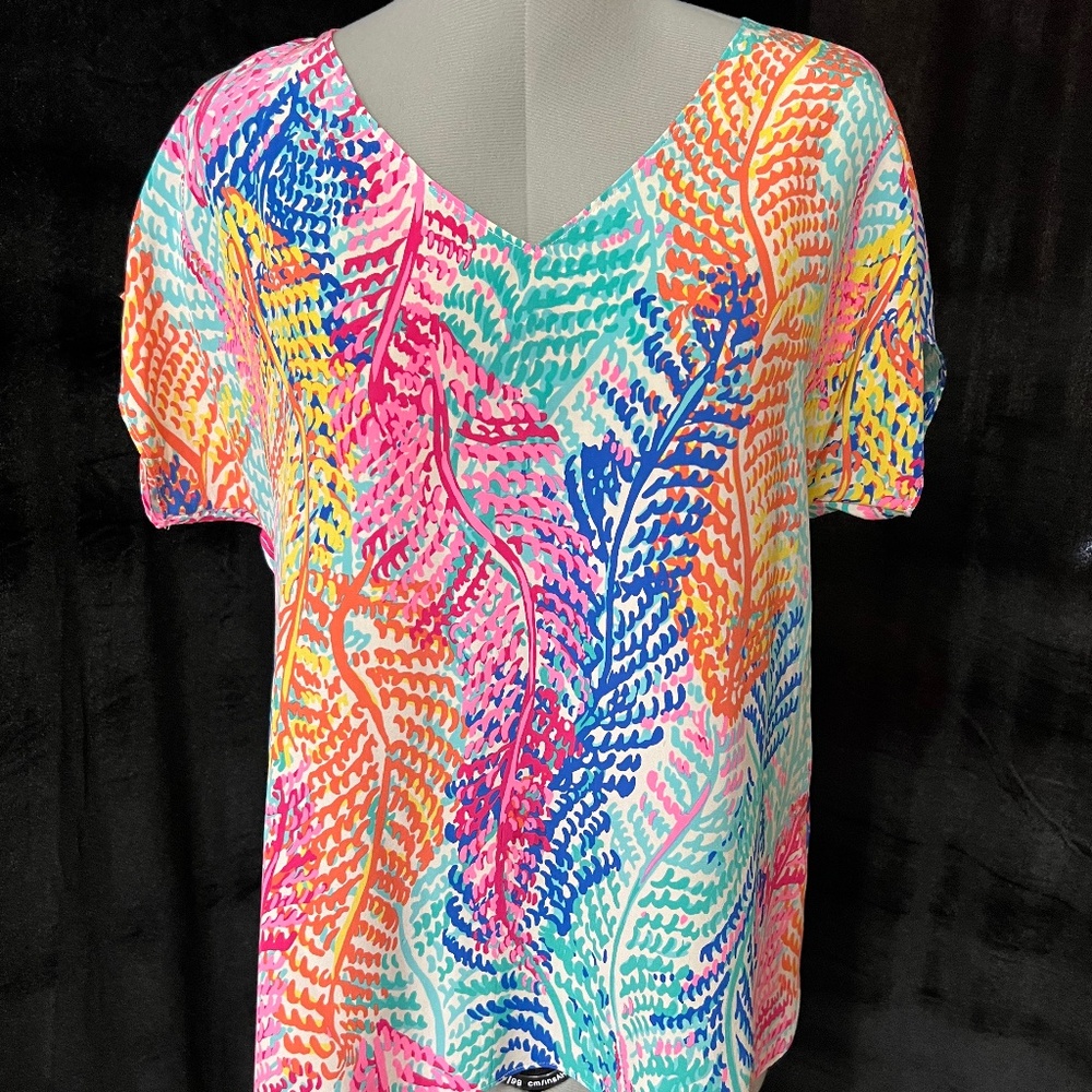 Lilly Pulitzer Asher Dolman Silk Top